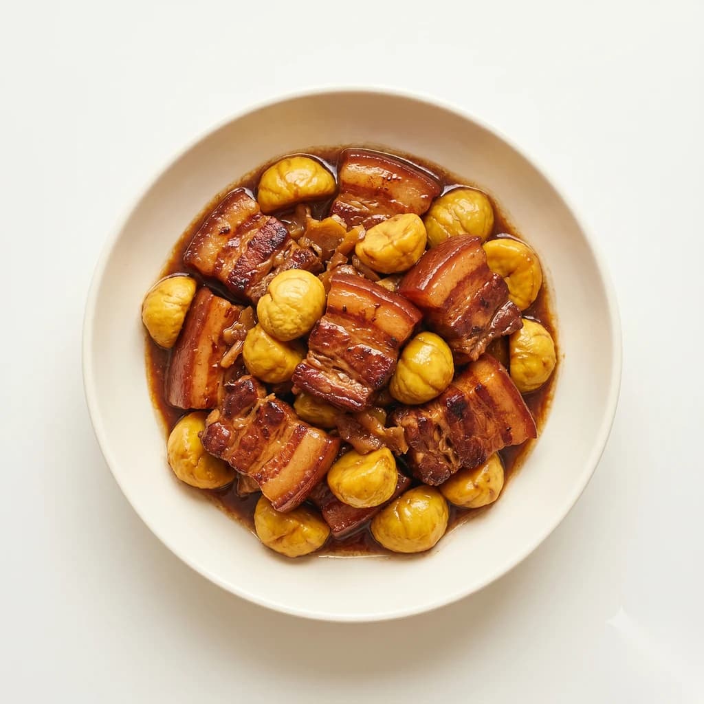 板栗红烧肉