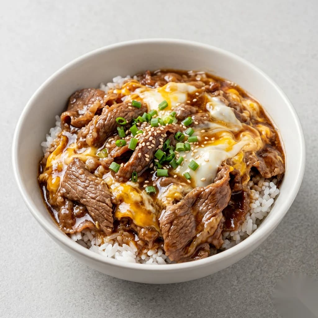 抱蛋肥牛饭
