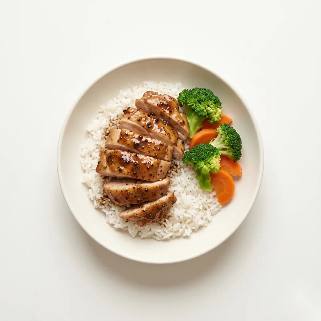 黑椒鸡腿饭